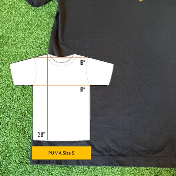 Puma Short Sleeve Crewneck Christmas Ornaments Holidays Black T-shirt Size S - Picture 2 of 12